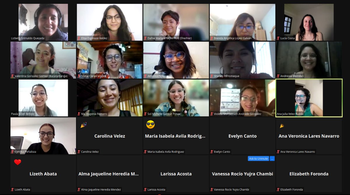 🥳 Hoy comenzó la 3er cohorte del #WBDS_LA_Camp!!

Gracias a quienes nos acompañaron 🤗

#WomenInSTEM #Bioinformatics #DataScience #Bootcamp