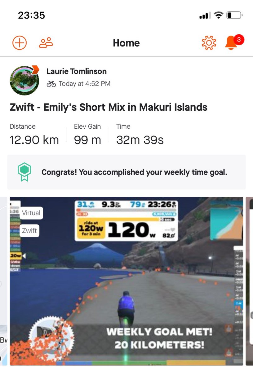 Roxytonin's tweet photo. Huge congratulations to Tony @ethansgrumps on his amazing 365x5k achievement.
I didnโt get to run today but I tried my best #movewithtony on @GoZwift
Not too late to donate to support the lives of people living with cancer https://t.co/Y2SedO21bm https://t.co/IR3AXr2k1L
