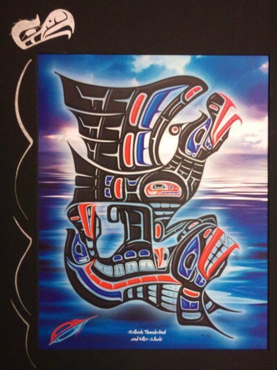 #Heiltsuk Thunderbird and Killer Whale called Spiritual Connection. #original #art #dreamer