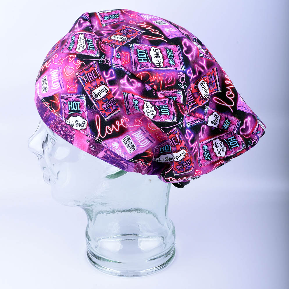 Hot and Spicy Valentine Scrub Cap. You know who you are, lol! Full Coverage Style. Super Soft and Stretchy.

#orthodontics #dentistry #eyedoctor #veterinarysurgery #veterinarytechnician #nursing #futuresurgeon #futuredr #medstudent #sustainablevet #scrubcaphats