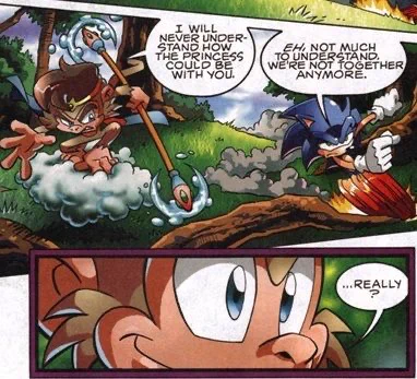 Pfft I remember this. There was so much drama, Sally was always in a love triangle between Sonic and someone else it never ended 🤣 