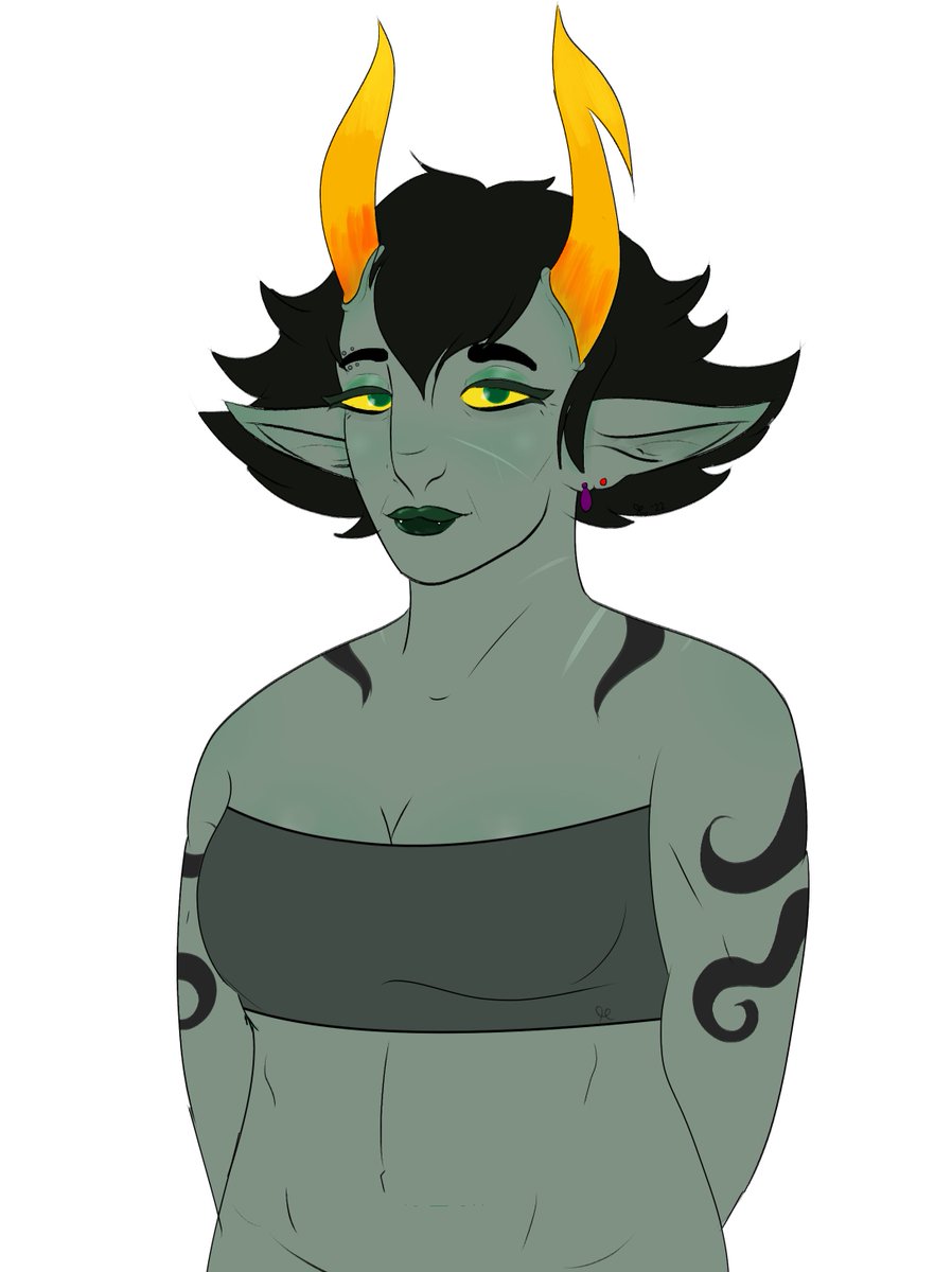 TempestsEye's tweet photo. Forgot to post the finished bust reference I made of my Dolorosa headcanon face/body type  #Homestuck #HOM3STUCK #thedolorosa https://t.co/cEzYrfKbmU