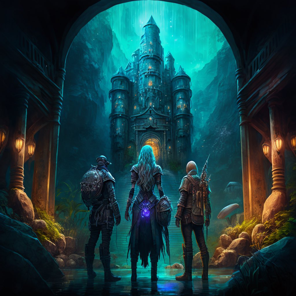 “Let Your Imagination Take Us Into 2023” My FanArt for the Realms! The Black Swordman in his castle and the Oracle with his compagnons!🔥⚔️ <a href="/LostRealmsXYZ/">Lost Realms (FREE Mint)</a> <a href="/JJangBang429/">JJangBang.eth🧙‍♂️</a> @amirkanft @Zzzojazzz <a href="/Humpy6550/">Humpy</a> @WorldOfTribe @Mikemoney2321 @nliel4 @itsgimpey <a href="/saintweb3/">Saint</a> #LostRealms