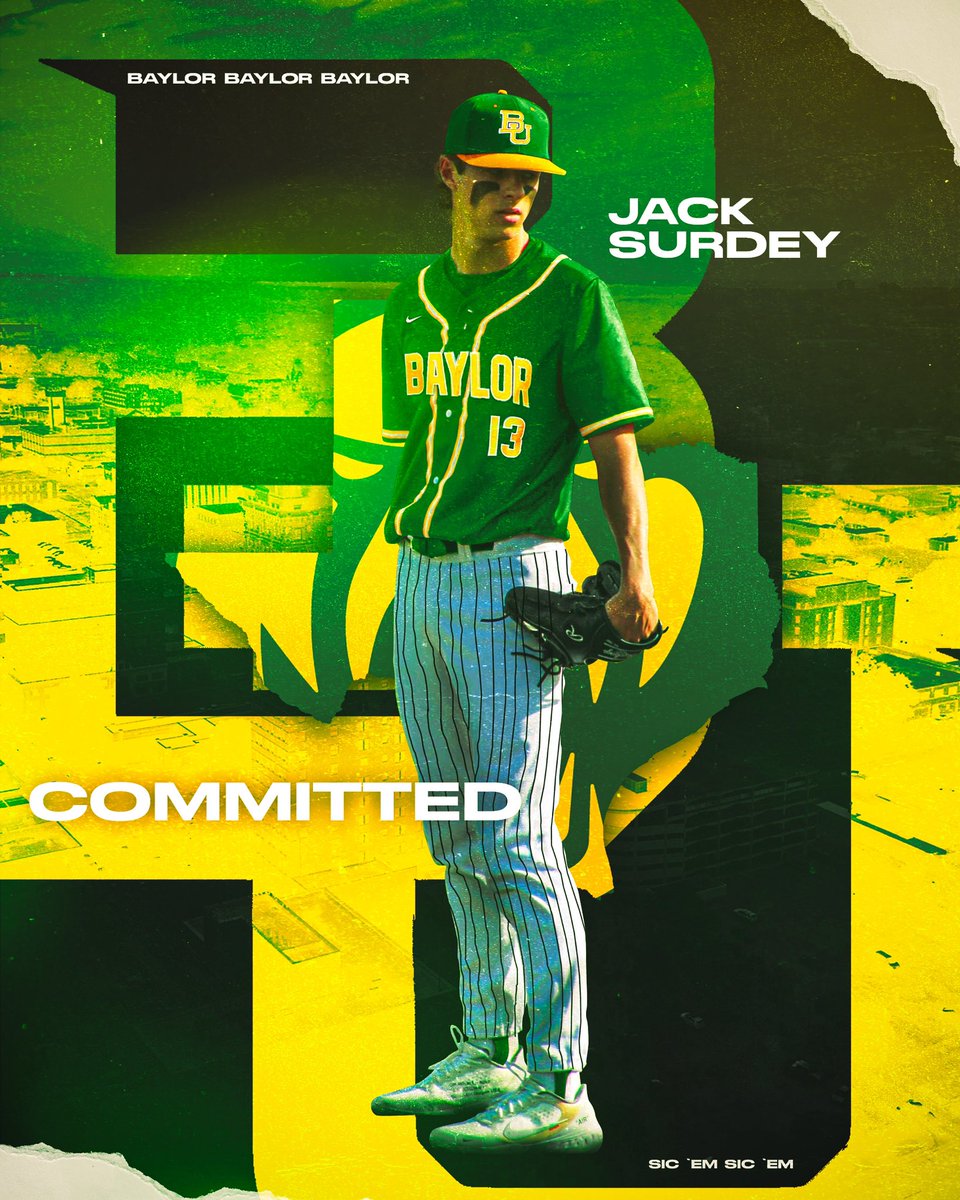 Extremely grateful to announce my commitment to further my academic and baseball career at Baylor University! I would like to thank everyone who has helped me along this journey. #sicembears🐻 @BaylorBaseball