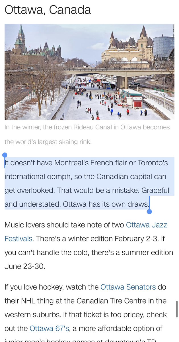 Look out, world! <a href="/CNN/">CNN</a> names Ottawa one of the best destinations to visit in 2023 🤔 …Though wouldn’t we all rather to be in Belize, Colombia, or Laos right now? 

🔗 amp.cnn.com/cnn/travel/art…