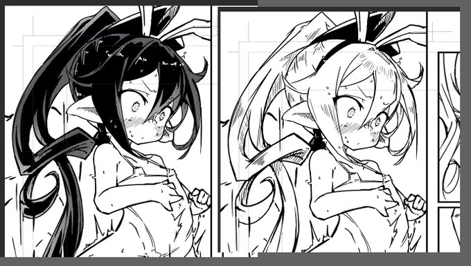 ほら、黒髪えっちじゃん…(まだまだ修行が必要(ベタって職人芸では? 