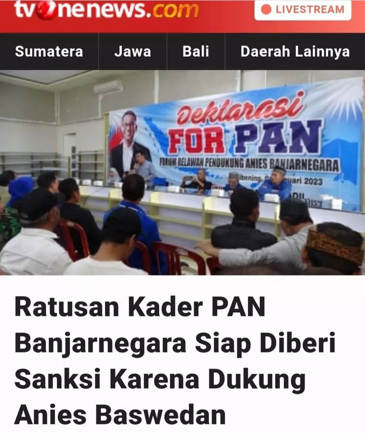 danamambari's tweet photo. Orang orang PINTAR SEPERTI KADER PAN YANG ADA DI BANJARNEGARA AKAN MELIHAT DAN MEMILIH ORANG PINTAR PULA.... https://t.co/wub38hWnfW