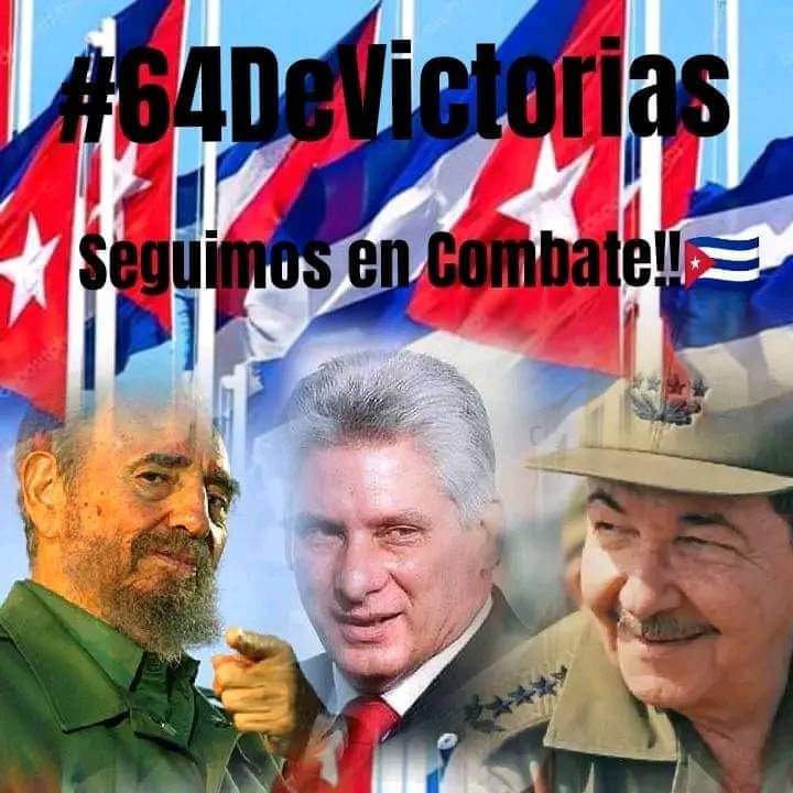 CapoNapoles's tweet photo. Eternamente #Cuba. #EternamenteFidel. 64 años y seguimos haciendo Patria. #JuntarYVencer https://t.co/hnryu5Xv7y