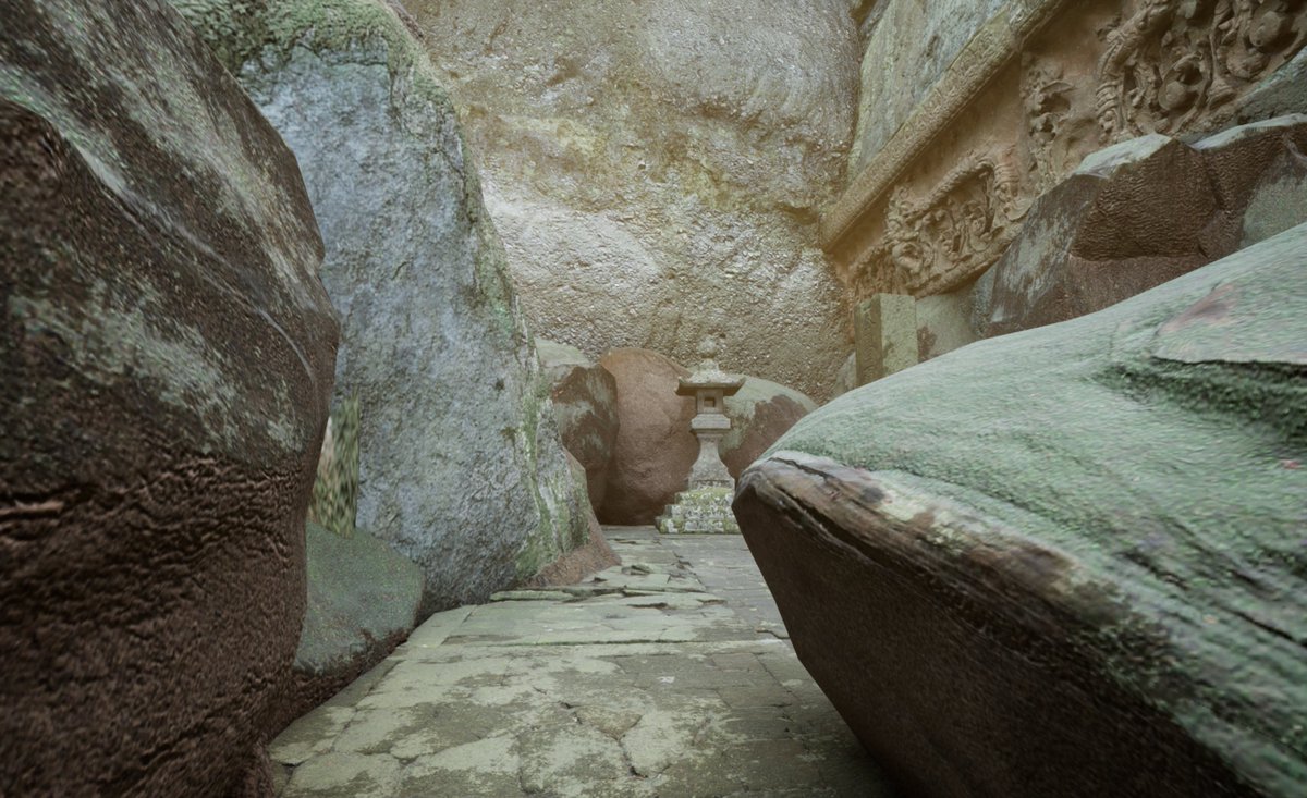 NoCapCapt's tweet photo. Ancient Temple Built in #UnrealEngine #3dart https://t.co/dcRy40XX8h