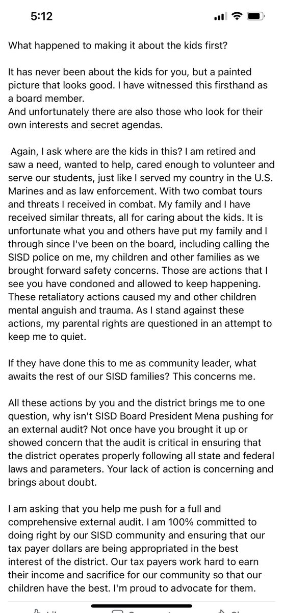 Pablo Barrera SISD TRUSTEE #5 tweet media