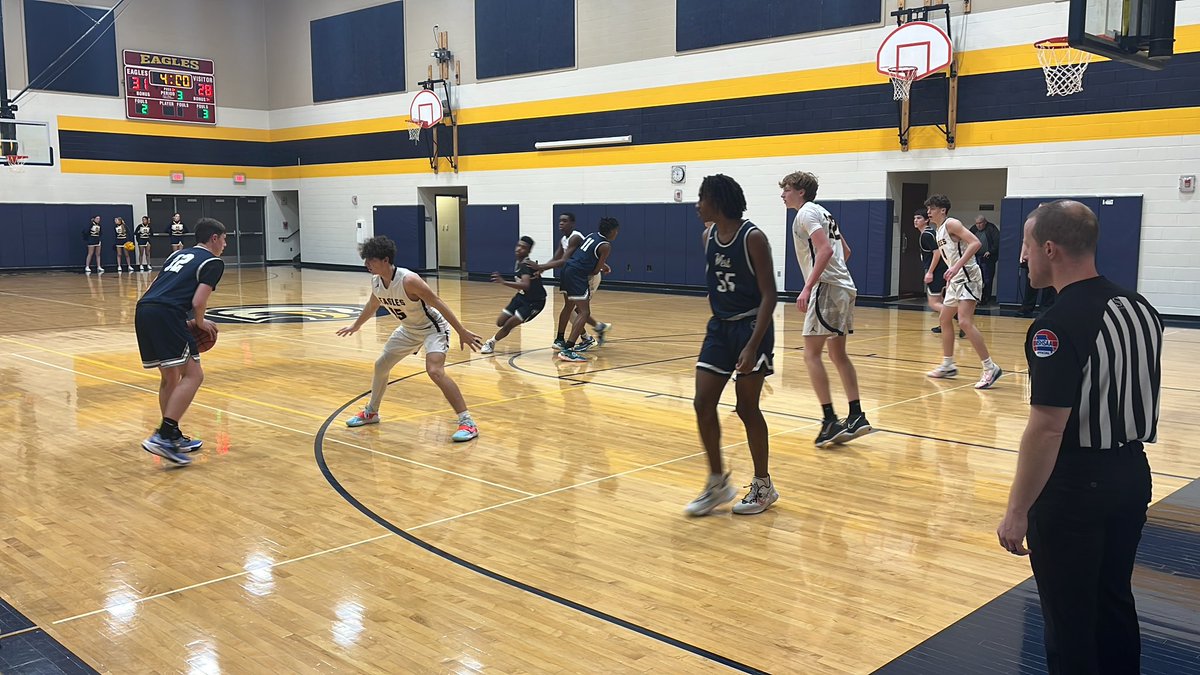 Catching some JV action tonight…love seeing all the former Heritage Eagles on the floor. Johnston (26), Kleinhen (24), Renfrow (25), Gist (25) &amp; Jensen (25).  <a href="/LNEagleHoops/">Liberty North Basketball</a>