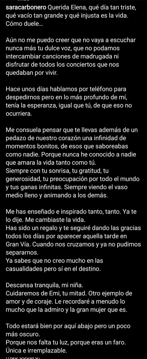 Paulxheda98's tweet photo. puede ser más bonito lo que me ha escrito Sara Carbonero a Elena? ❤️‍🩹 https://t.co/VNhMYk2TEd