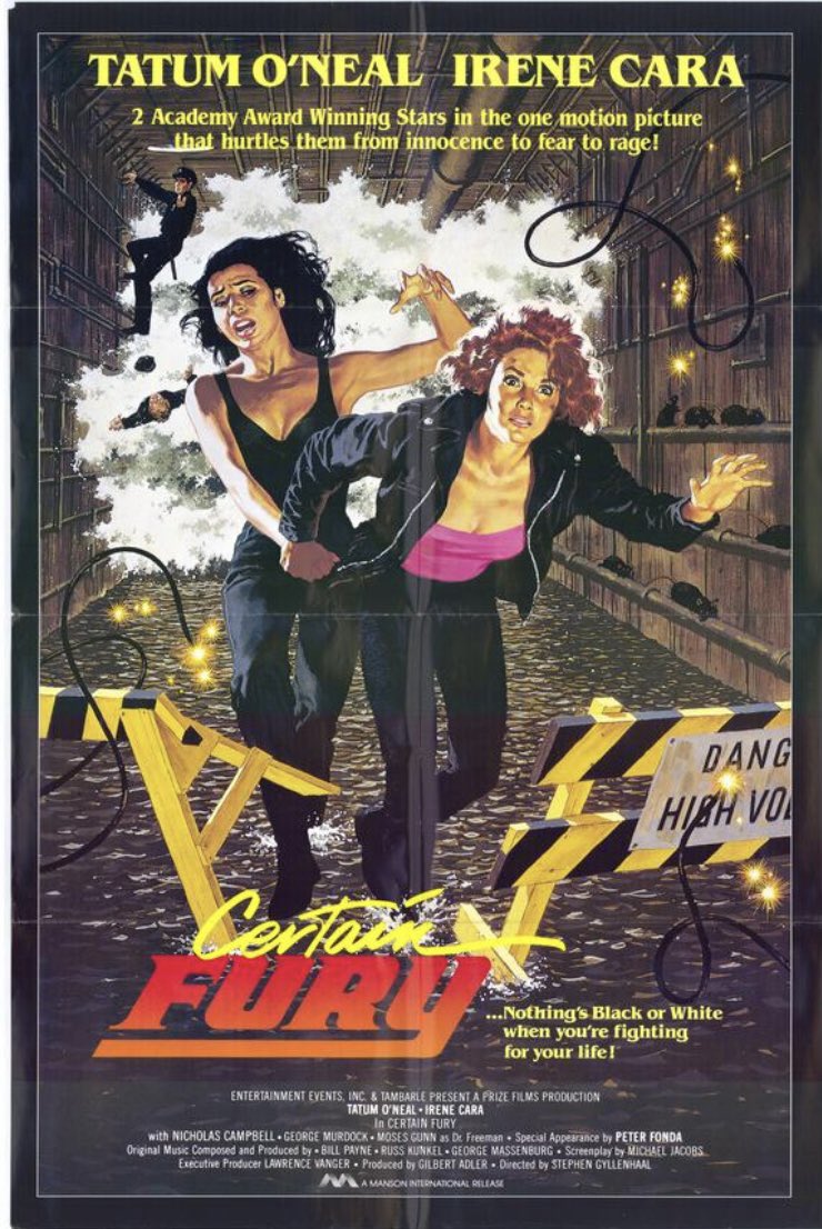 I never had a reason to watch CertainFury (1985) until I read Tatum O’Neal’s autobiography. Now it’s on Tubi and it’s quite simply the greatest motion picture ever made. Deputy Dodd from TheDeadZone sexually assaults Irene Cara  - “Ga-ZE-bo” -  and there’s a PeterFonda cameo.😀