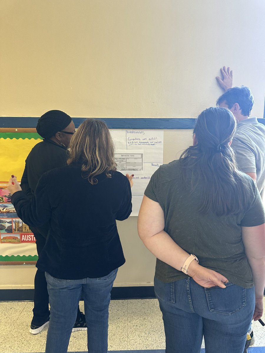 TMeyon's tweet photo. Collaboration is key! The staff and I calibrated focus on school operations and academic data. Our culture is getting stronger as we solve our own problems. #wearethecalvary https://t.co/BpBz6mHP9X