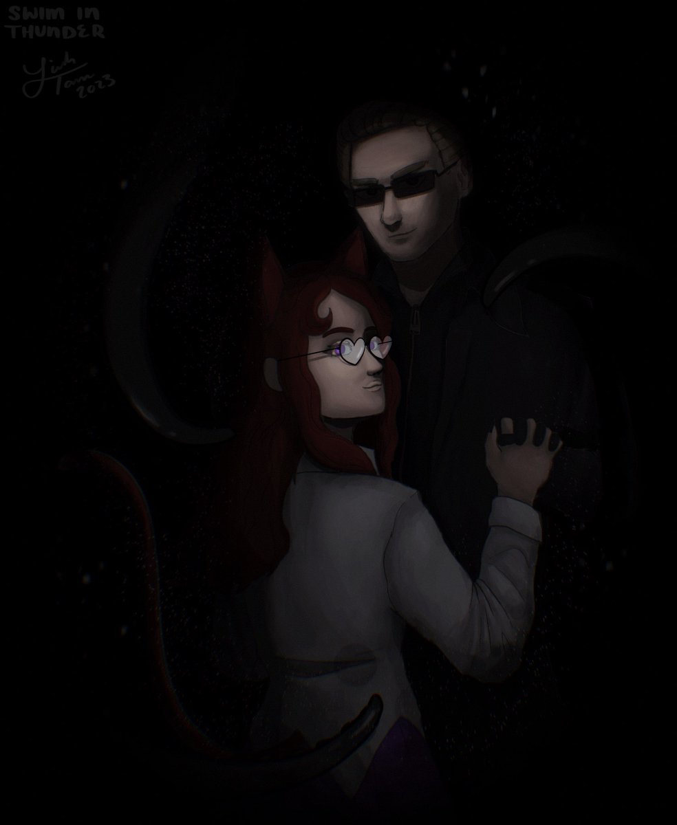 SpookyQueenArt's tweet photo. Beautiful piece done by @swiminthunder I can't get over how much I love it! #wesker #residentevil #selfshipping https://t.co/AZBVF1Zafc