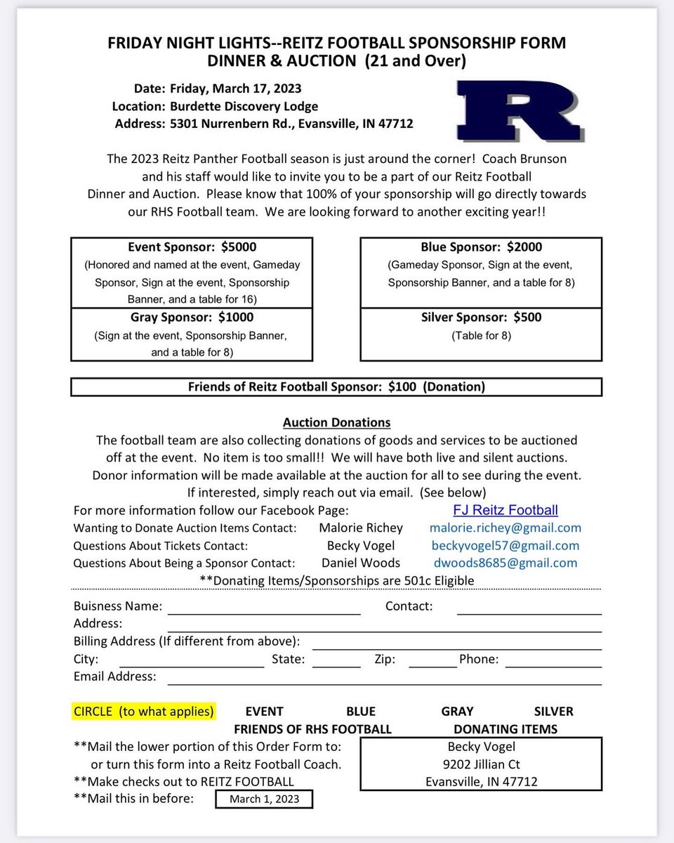 Reitz Football tweet media