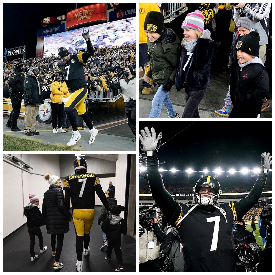 _BigBen7's tweet photo. It was one year ago tonight: Big Ben played his last game at #HeinzField - a win over the @Browns 26-14. Stop by https://t.co/ZbmfpbeSjY to relive some of the highlights of that evening (in two separate posts). 
@steelers 
@mattfreedpghpg 
@ThompsonFoto12 
#SteelersNation https://t.co/YBJXxEGzl2