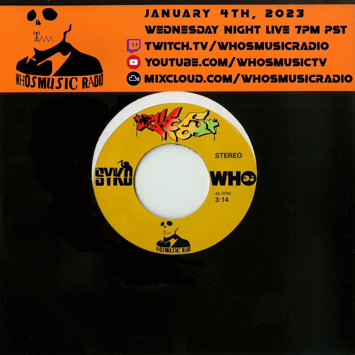 📣WEDNESDAY! (Live) 7pm pst 📻💀 w/ Special Guest <a href="/mistahkees/">MR.KEES</a>. Tune in + Subscribe. Keeping It Underground.
💀: Twitch.tv/WHOSMUSICRadio
📺: YouTube.com/WHOSMUSICTV
📻: Mixcloud.com/WHOSMUSICRadio
📡: KeepingItUnderground.com 
#whosmusic #sdhiphop #hiphop