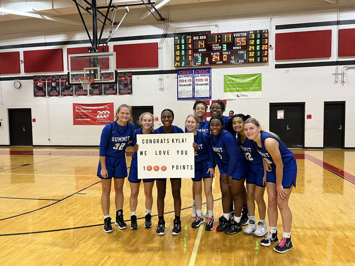 Congrats to Kyla Irby for surpassing 1000 points as a Silver Knight! With 1:11 left in the 3rd quarter the senior guard knocked down her 2nd free throw to hit the mark.