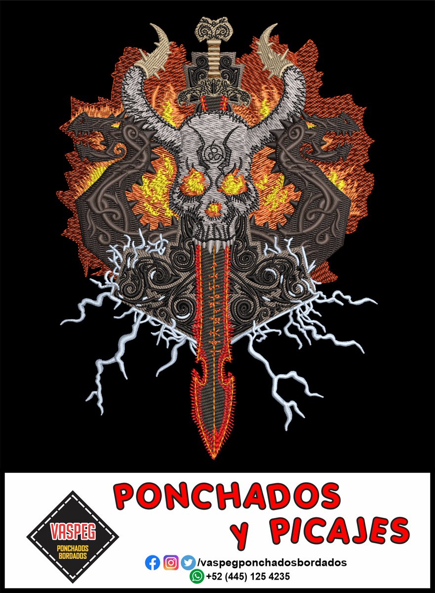 VaspegPonchados's tweet photo. 🚨🚨🚨Digitalizados de Bordado🚨🚨🚨

#ponchado #ponchados #bordado #diseñobordado #bordados #bordadospersonalizado  #picaje #picajes  #picajespersonalizado #vikingo #vikingos #viking #Vikings https://t.co/9ULhRkmgMq