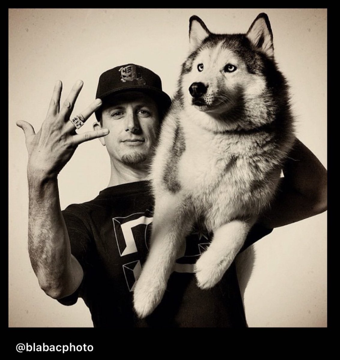 hubermanlab's tweet photo. We lost @kblock43 yesterday- rally car, skateboarding &amp; @dcshoes pioneer. Ken had a huge fire inside &amp; a huge heart. His picture was already on the wall of the HLP studio b/c HLP’s Mike Blabac shot the photos of Ken &amp; his feats for ~3 decades. 
Prayers to Ken’s family &amp; friends. https://t.co/Yja8kt9Zag