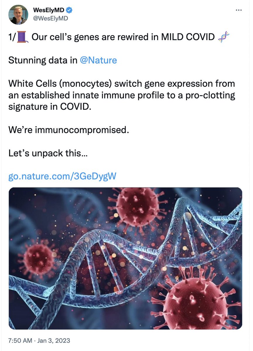 This tweets confuses:
-- The chirality of DNA
-- The journal in which the paper is published
-- Rewiring DNA sequences with changes in RNA abundance 

It exemplifies what can go wrong with social media communication of scientific results.