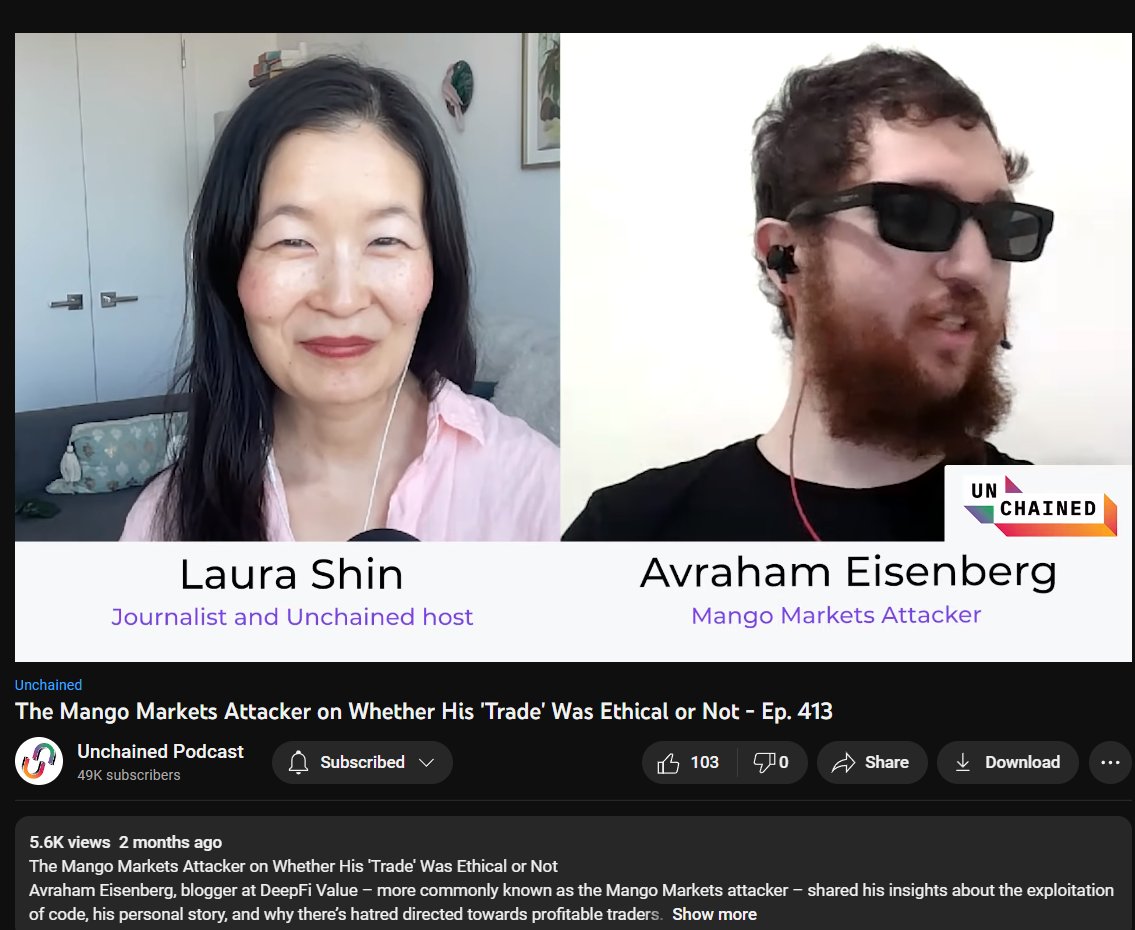 Pledditor's tweet photo. Hey @laurashin, I'm honestly convinced you are being used as a PR firm for fraudsters to boost/heal their reputations.

All of these interviews were conducted since October lmao https://t.co/Hz03s8iMQL