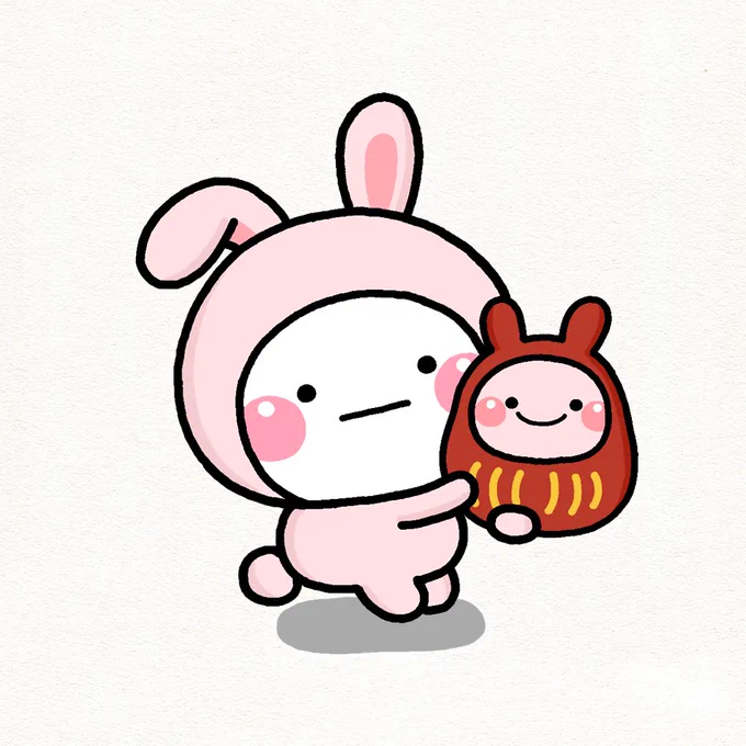 うさぎさんのだるま 