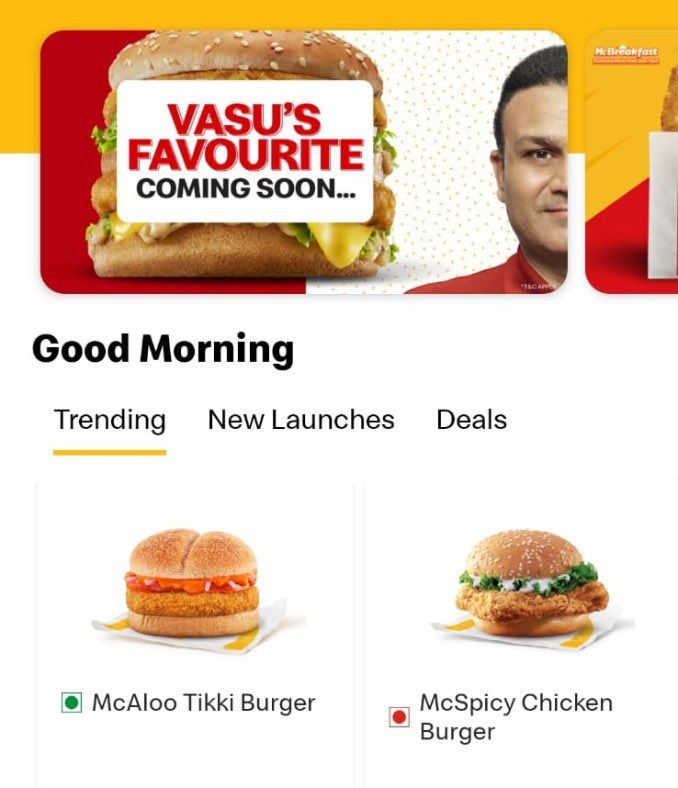 MY NAME IS VIRENDER SEHWAG! 

<a href="/mcdonaldsindia/">McDonald's India</a> #WhatsHappening