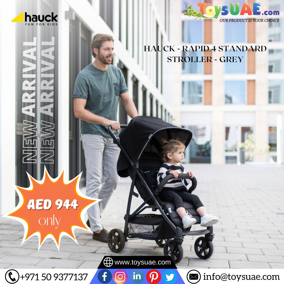 ToysuaeOfficial's tweet image. New Arrivals Baby 4 Standard Stroller
Hauck - Rapid 4 Standard Stroller - Grey
REASONABLE PRICE AT toysuae.com/hauck-rapid-4-…
FREE DELIVERY AT YOUR DOORSTEP
📞 +971 50 9377137
#doublestroller #lightweightstroller #lightweightbabystrollerfornewborn #gracolightweightstroller #toyuae