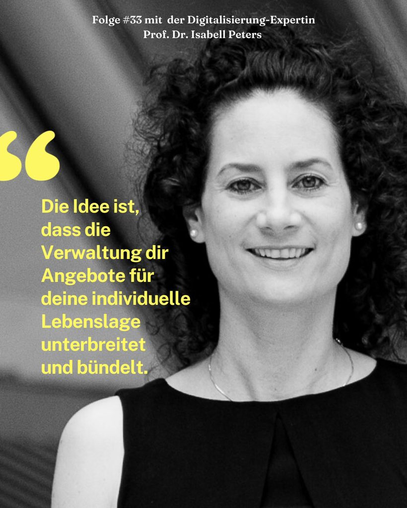 #Digitale #Verwaltung 2023- schon etwas davon gemerkt⁉️Dabei ist das Onlinezugangsgesetz sehr fortschrittlich…

Die #Digitalisierungs - #Expertin Prof. Dr. Isabell Peters erklärt in Folge 33 von #Ichbinsofrei, warum es bei der Umsetzung trotzdem hakt 🤓