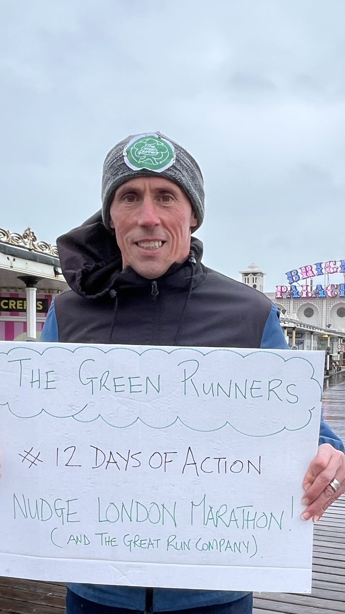 TheGreenRunnerz's tweet photo. #12daysofaction
Here is one of our co founders @runs_3 calling out @LondonMarathon on their environmental impact.
Give the choice of @treesnottees at all your events including new @BrightonMarathn 
Also @greatruns can do more!
The biggest running events should lead the way! 🙏🏻💚 https://t.co/z3mBxhziNR