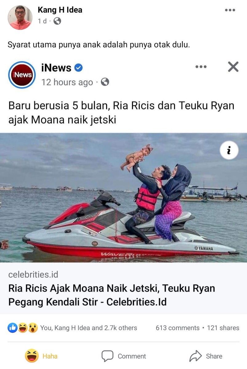 Ga seMUa titipan Allah itu untuk dikontenin Bu..

Emak-emak bawa bayi belanja naik motor karena ga ada yang jaga di RUMahnya aja gua omelin karena ga safety, apalagi ini!