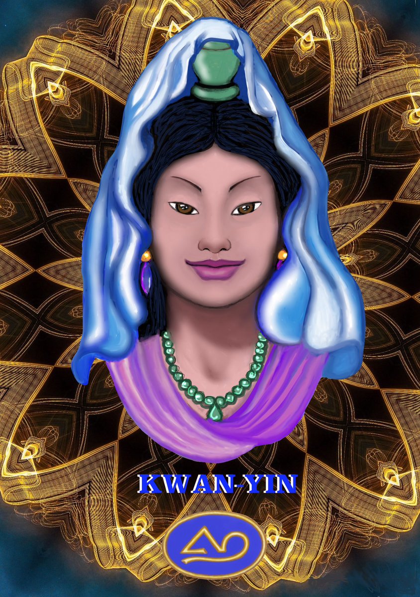 Elia42KA's tweet image. MITOLOGÍAS DEL MUNDO: #DiosesChinos 
KWAN-YIN
La Diosa KWAN-YIN es tal vez la Diosa Budista más extendida por todo el Astro. Tal vez por una gloriosa función que tiene asumida “LA COMPASIÓN “. @los7soles