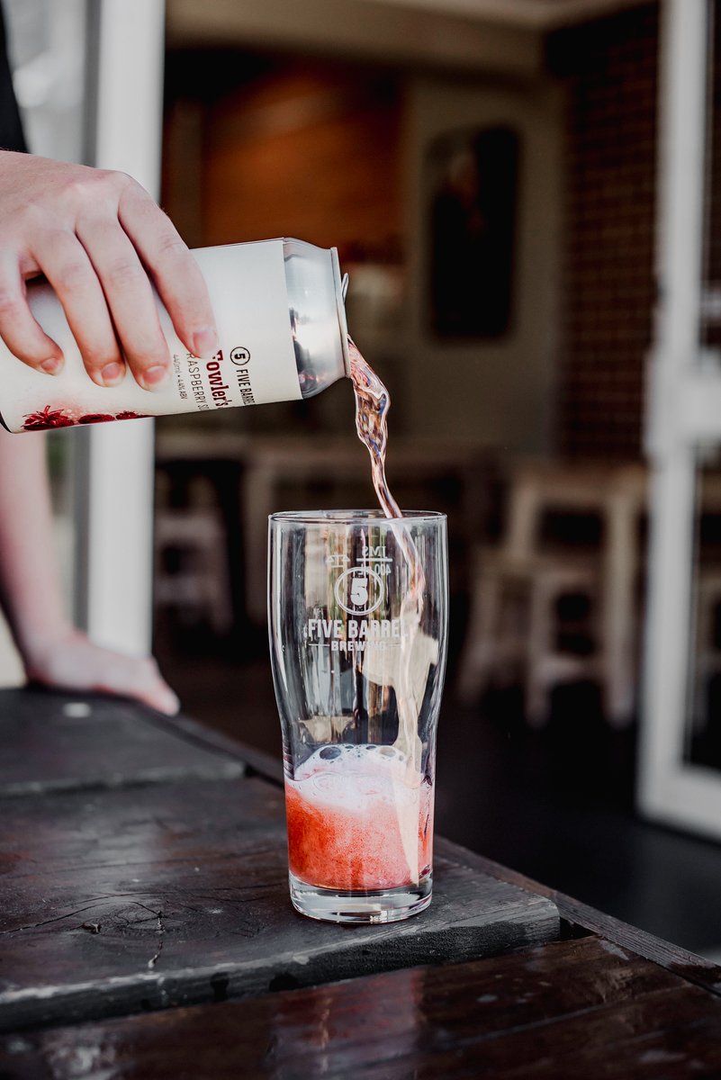 FiveBarrels's tweet photo. 100 kgs of raspberry puree was used in the brew of our limited release Fowler's Jam 😱

 A very refreshing beer, packed full of raspberry and balanced by a slight tartness and crisp dry finish.

Get your hands on Fowler's Jam today in store or online at https://t.co/ysQqvNVoPR https://t.co/iKPj2hxqyJ