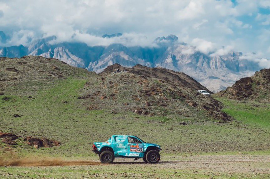 WeatherSaudi's tweet image. صوره منقولة من رالي داكار.. توصح جمال الاجواء بين حايل والعلا