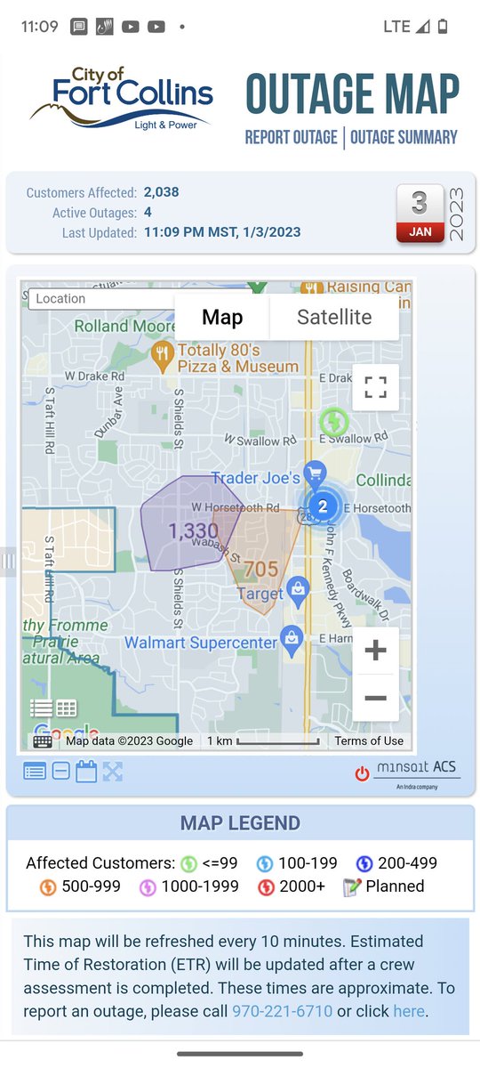 @FCUtilities when to expect power to be restored?