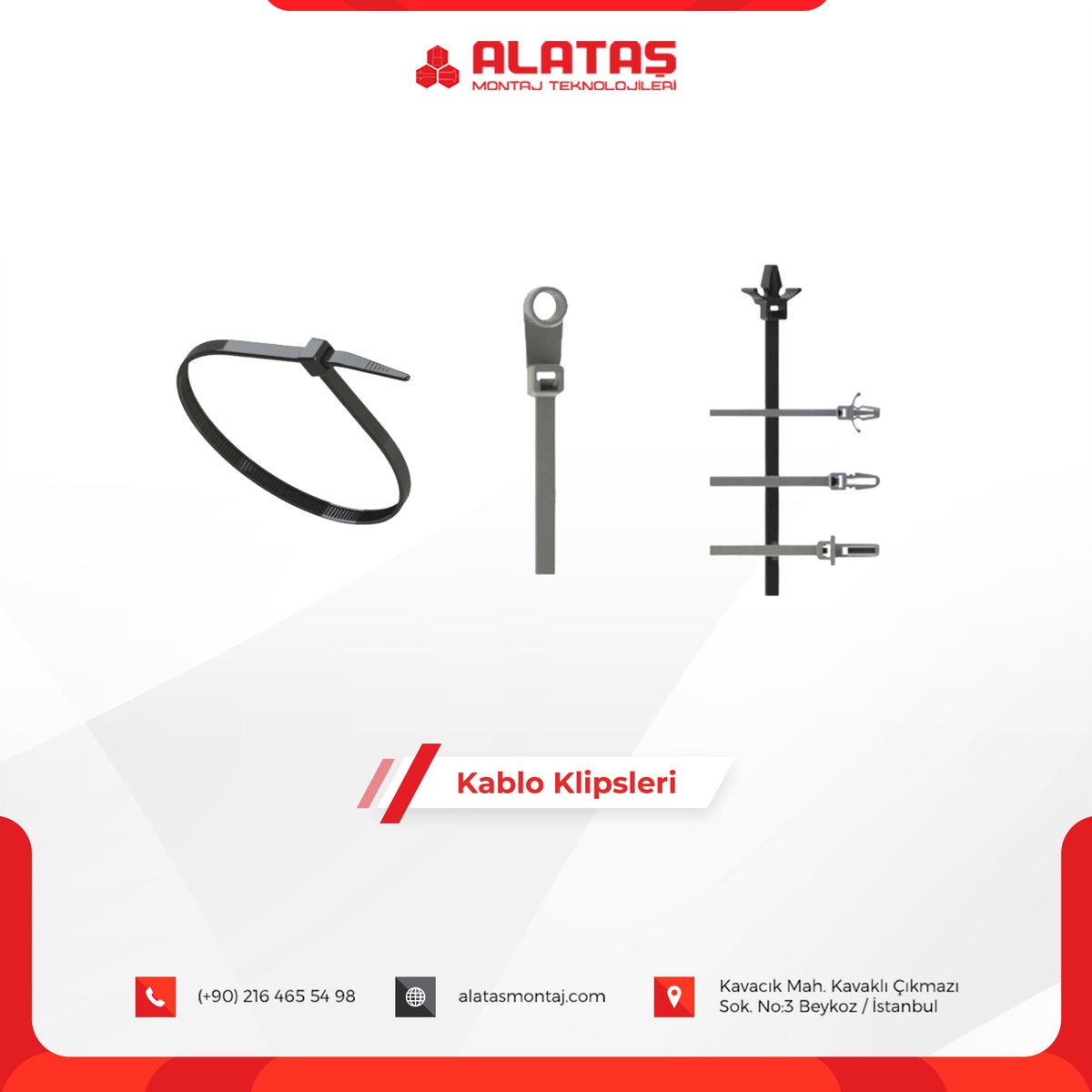 AlatasMontaj's tweet image. Kablo Klipsleri

Siz hep üretin, siz hep gelişin diye...

🌐 alatasmontaj.com

#kablo #klips #kabloklipsleri #elektronik #otomotiv #havayolu #beyazeşya #teknik #üretim #product #arge #inovation #istanbul #türkiye #alatasmontaj