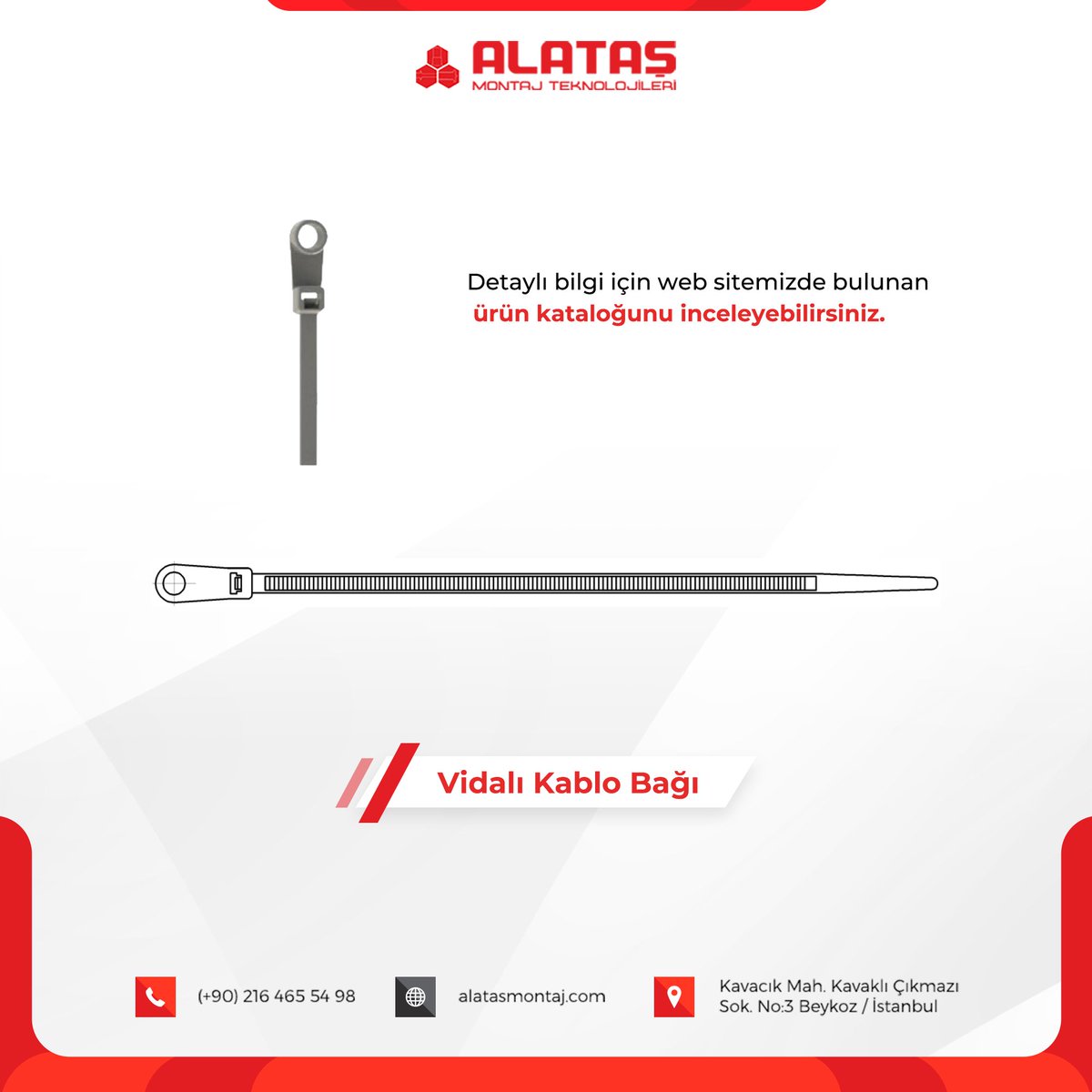 AlatasMontaj's tweet image. Kablo Klipsleri

Siz hep üretin, siz hep gelişin diye...

🌐 alatasmontaj.com

#kablo #klips #kabloklipsleri #elektronik #otomotiv #havayolu #beyazeşya #teknik #üretim #product #arge #inovation #istanbul #türkiye #alatasmontaj