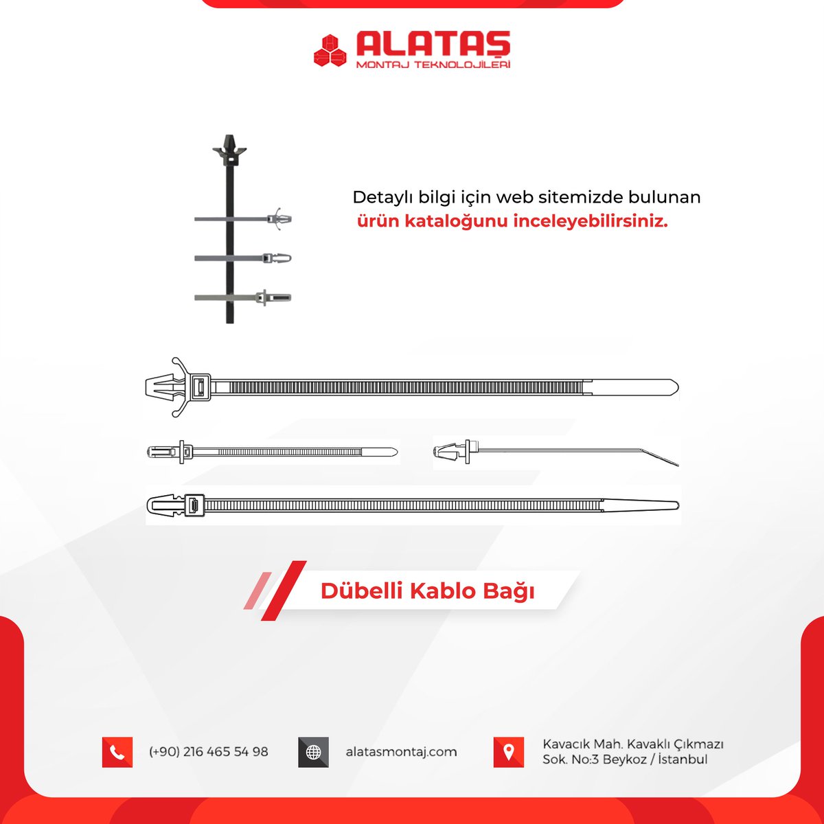 AlatasMontaj's tweet image. Kablo Klipsleri

Siz hep üretin, siz hep gelişin diye...

🌐 alatasmontaj.com

#kablo #klips #kabloklipsleri #elektronik #otomotiv #havayolu #beyazeşya #teknik #üretim #product #arge #inovation #istanbul #türkiye #alatasmontaj