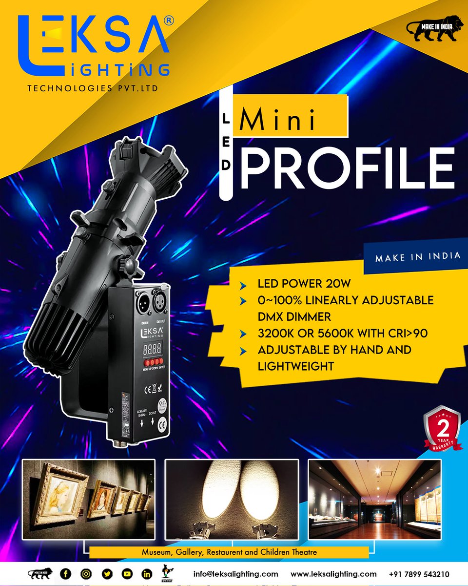 leksalighting's tweet photo. The sleek and compact Mini Profile for highlighting paintings, products and designer elements. An elite  product which can be used in museums, shopping malls, restaurants and temples.
#leksa #leksalighting #miniprofile #lightingtech #lightinginspiration #architecturallighting https://t.co/YBdZrW1kax