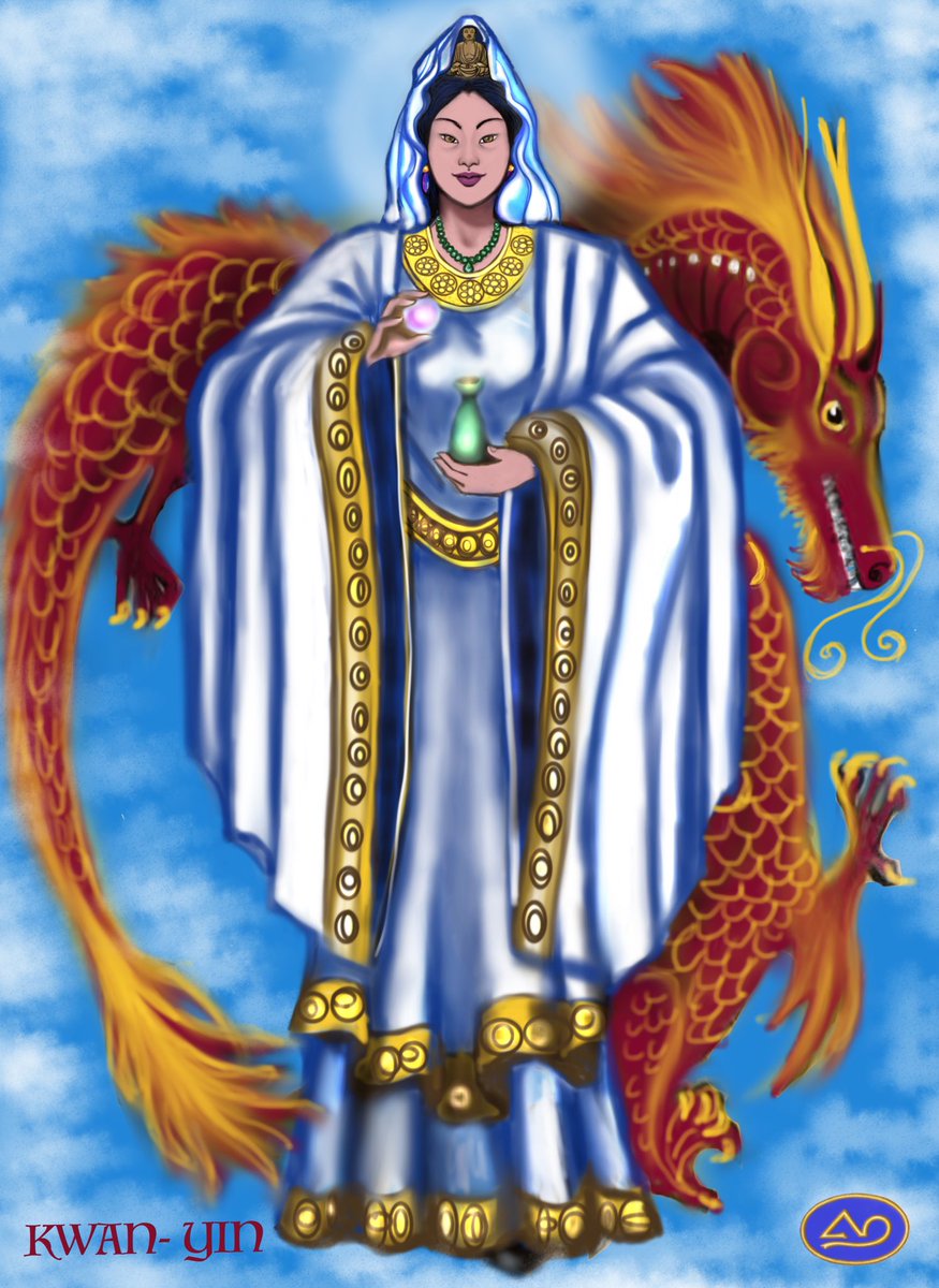 Elia42KA's tweet image. MITOLOGÍAS DEL MUNDO:
#DiosesChinos 
KWAN YIN es la Divinidad de la Misericordia y Al mismo tiempo la Divina Providencia, pues es la respuesta divina a toda desgracia, la que ayuda al que sufre y alienta en los momentos más dolorosos… 
@los7soles