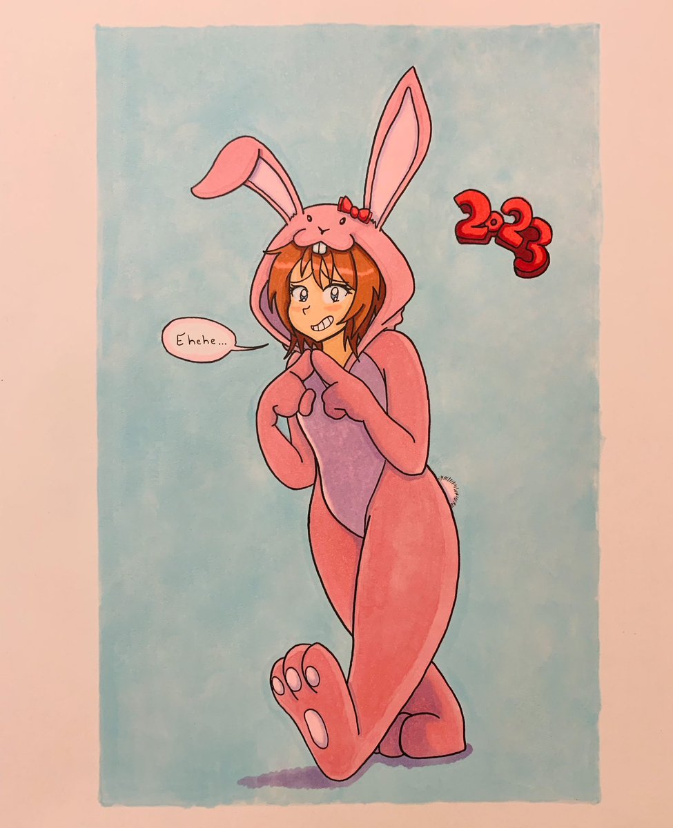 It’s the Year of the Rabbit and my timeline is full of ladies in bunny suits, so here’s a quick sketch of Sayori misunderstanding the assignment.

Happy New Year!

#DDLC #SayoriDDLC #DokiDokiLiteratureClub #DDLCfanart