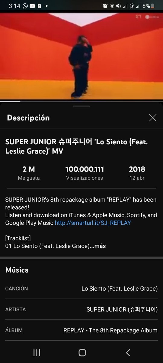100M, gracias ELF🥰💙🥳 
#LoSiento100M #LoSiento #슈퍼주니어