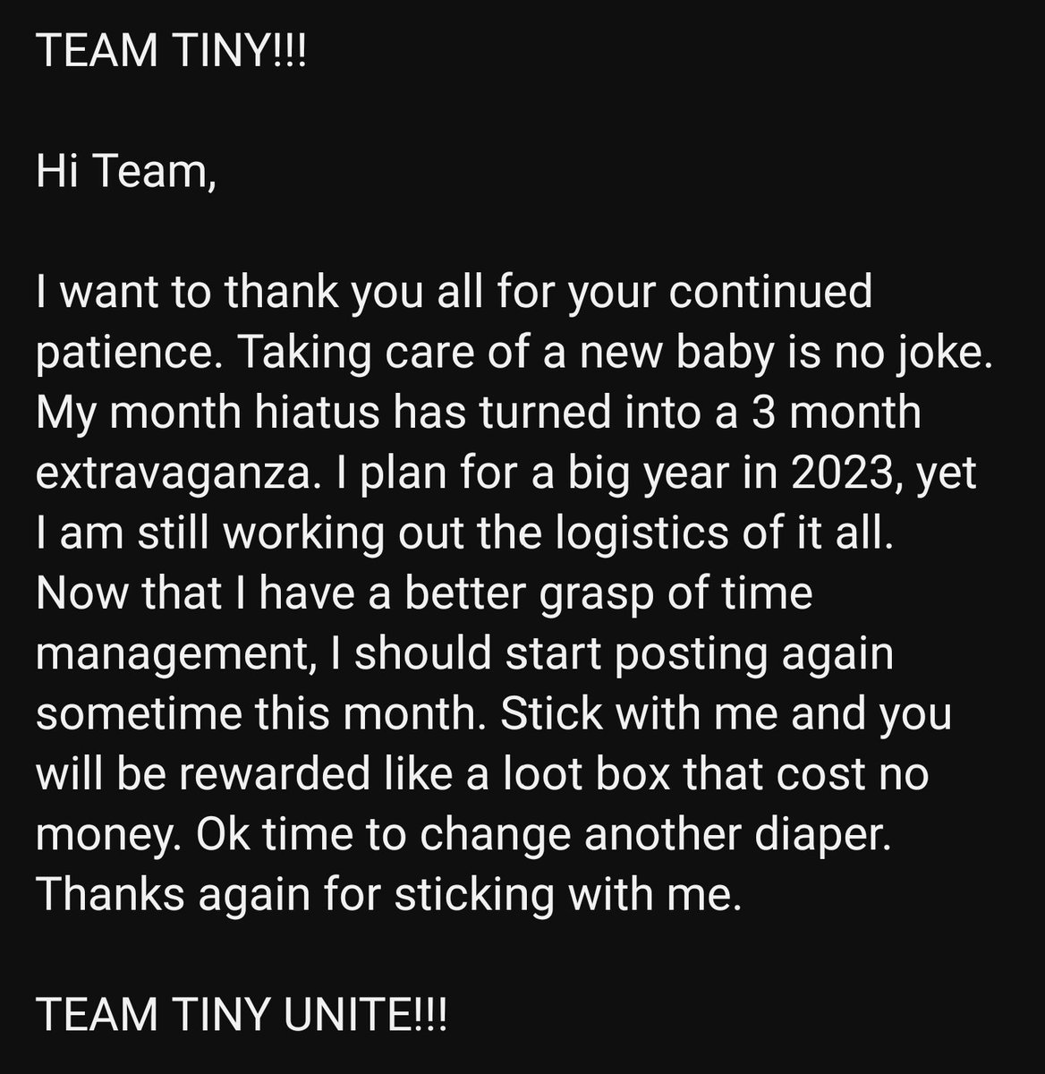 TinyLittleGamer's tweet image. #channelupdate #tinylittlegames