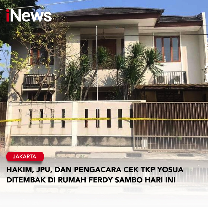 SeputariNews's tweet photo. Majelis Hakim, JPU, dan pengacara terdakwa dugaan kasus pembunuhan Brigadir J bakal mengunjungi rumah kediaman Ferdy Sambo, Rabu (4/1) hari ini sekitar pukul 14.00 WIB.
Selengkapnya https://t.co/G9V4Fk4eyi
#DurenTiga #PutriCandrawathi #Saguling #FerdySambo #BrigadirJ #iNews https://t.co/9nV4LtCz1v
