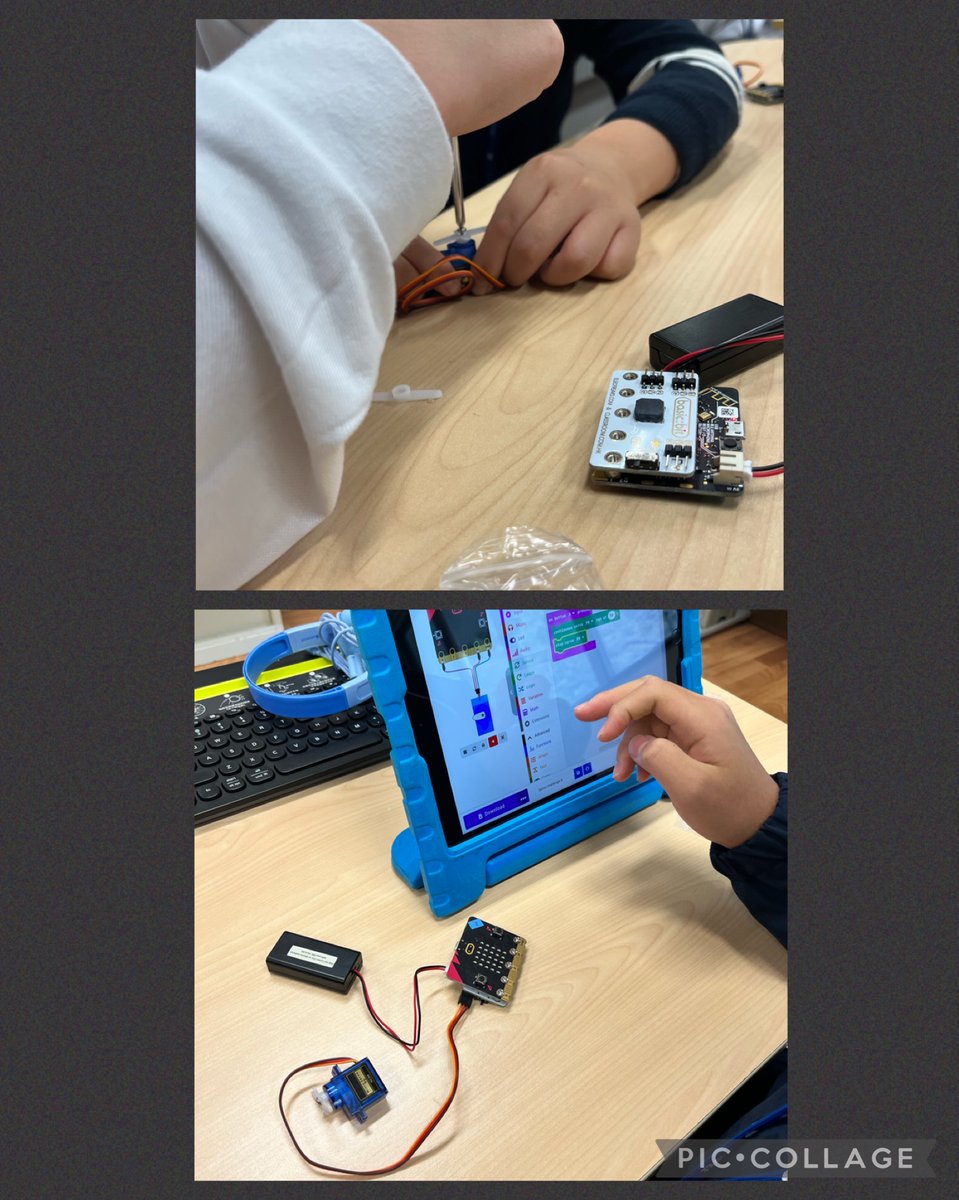 mrkpyp's tweet photo. With a short period of time between XMAS/CNY, G5 Ss are #upskilling w/180° &amp; Continuous Servos @microbit_edu #basicbit using 2 extensions

#EngineeringCycle project ideating has begun, so it's our last opportunity for #upskilling before prototyping kicks off @MsG_13stars

👀🛝⬇️ https://t.co/zlqyUhVPK2