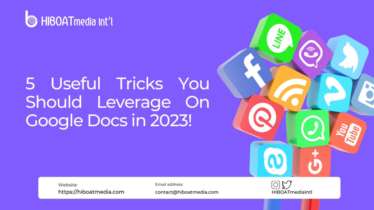 HIBOATmediaIntl's tweet photo. Here are five useful tricks you might not know about!💡 

A thread ⬇️ https://t.co/4a5ySEGBST