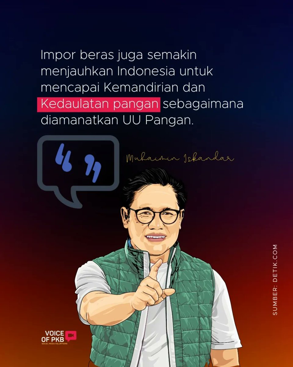 anggiaermarini's tweet photo. #PKBTolakImporBeras 
#GusMuhaimin https://t.co/fF2h35k0o0