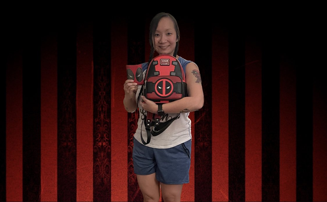 hellotwinkee's tweet image. New Loungefly Mini Backpack! Can you tell I love Deadpool? ❤️🖤 #Deadpool #loungefly #minibackpack